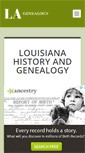 Mobile Screenshot of louisianagenealogy.com
