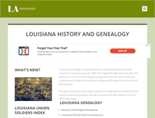 Tablet Screenshot of louisianagenealogy.com
